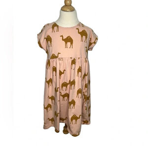 Tea collection pink camel print dress sz 8
